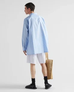 Hombre Prada CAMISAS^Camisa De Algodón Holgada