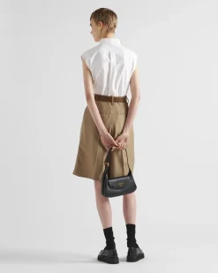 Mujer Prada CAMISAS Y TOPS^Camisa De Algodón Oxford Bordada
