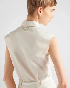 Mujer Prada CAMISAS Y TOPS^Camisa De Faya