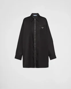 Mujer Prada COLECCIÓN FEMENINA|CAMISAS Y TOPS^Camisa De Gabardina Re-nylon