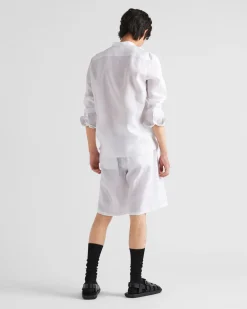 Hombre Prada CAMISAS^Camisa De Lino
