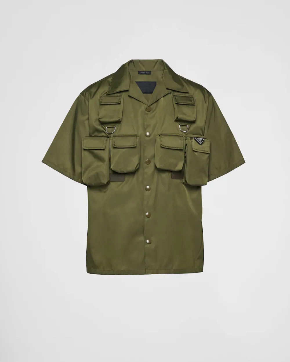 Hombre Prada COLECCIÓN MASCULINA|CAMISAS^Camisa De Manga Corta De Re-nylon