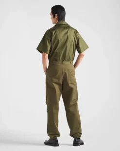 Hombre Prada COLECCIÓN MASCULINA|CAMISAS^Camisa De Manga Corta De Re-nylon