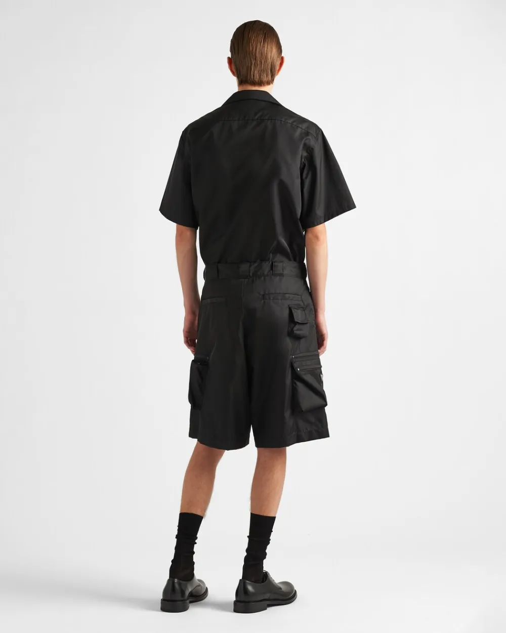 Hombre Prada COLECCIÓN MASCULINA|CAMISAS^Camisa De Manga Corta De Re-nylon