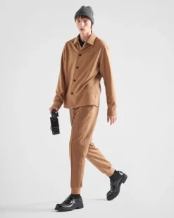 Hombre Prada CAMISAS^Camisa De Mezcla De Lana