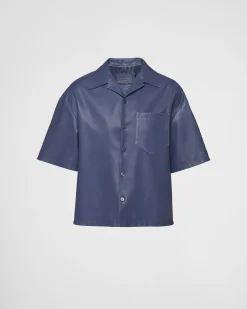 Hombre Prada ROPA DE PIEL^Camisa De Napa
