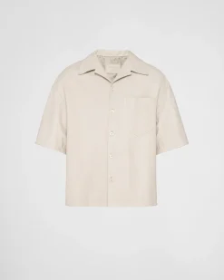 Hombre Prada ROPA DE PIEL^Camisa De Napa
