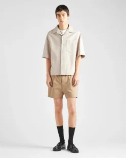 Hombre Prada ROPA DE PIEL^Camisa De Napa