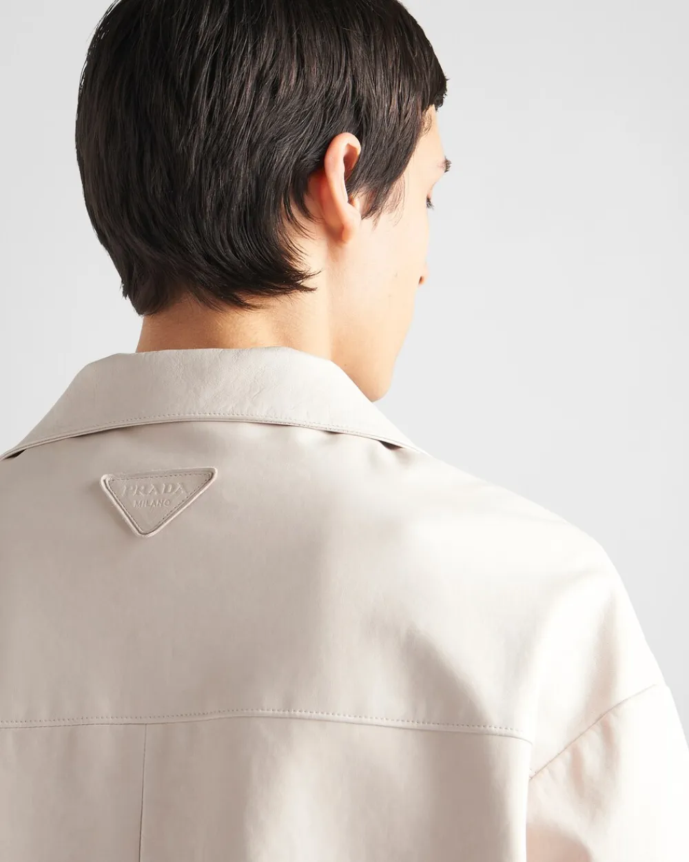Hombre Prada ROPA DE PIEL^Camisa De Napa