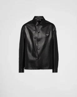 Hombre Prada ROPA DE PIEL^Camisa De Napa
