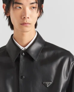 Hombre Prada ROPA DE PIEL^Camisa De Napa