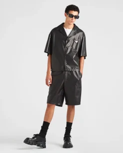 Hombre Prada ROPA DE PIEL^Camisa De Napa