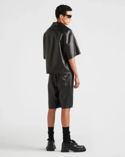 Hombre Prada ROPA DE PIEL^Camisa De Napa