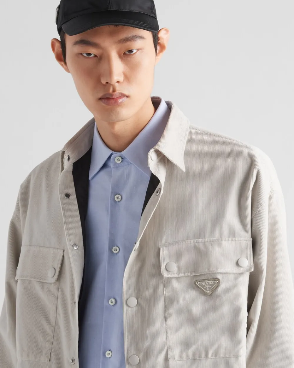 Hombre Prada CAMISAS^Camisa De Pana Fina
