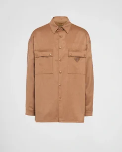 Hombre Prada CAMISAS^Camisa De Pelo De Camello