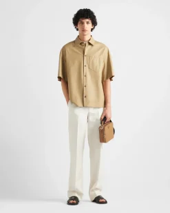 Hombre Prada ROPA DE PIEL^Camisa De Piel
