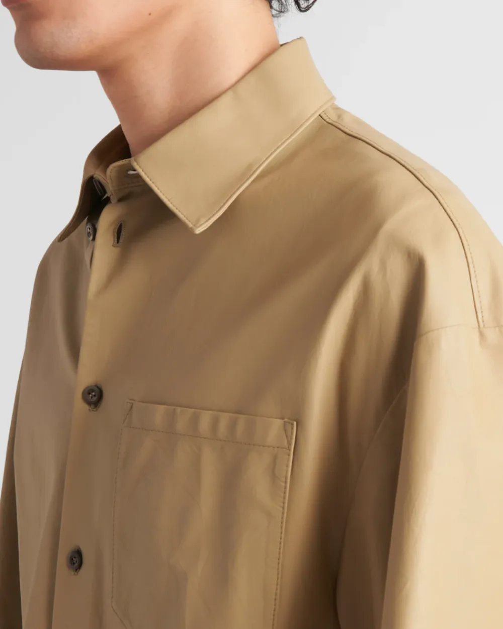Hombre Prada ROPA DE PIEL^Camisa De Piel