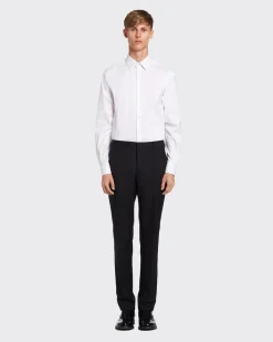 Hombre Prada CAMISAS^Camisa De Popelina Elástica