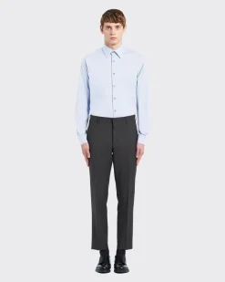 Hombre Prada CAMISAS^Camisa De Popelina Elástica
