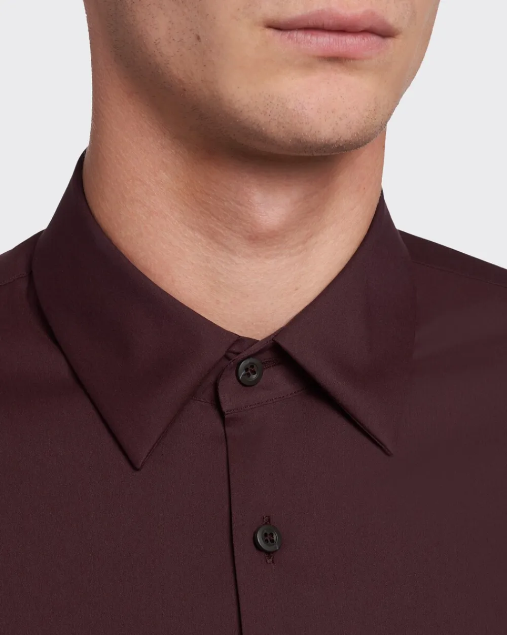 Hombre Prada CAMISAS^Camisa De Popelina Elástica