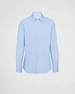 Hombre Prada CAMISAS^Camisa De Popelina Elástica