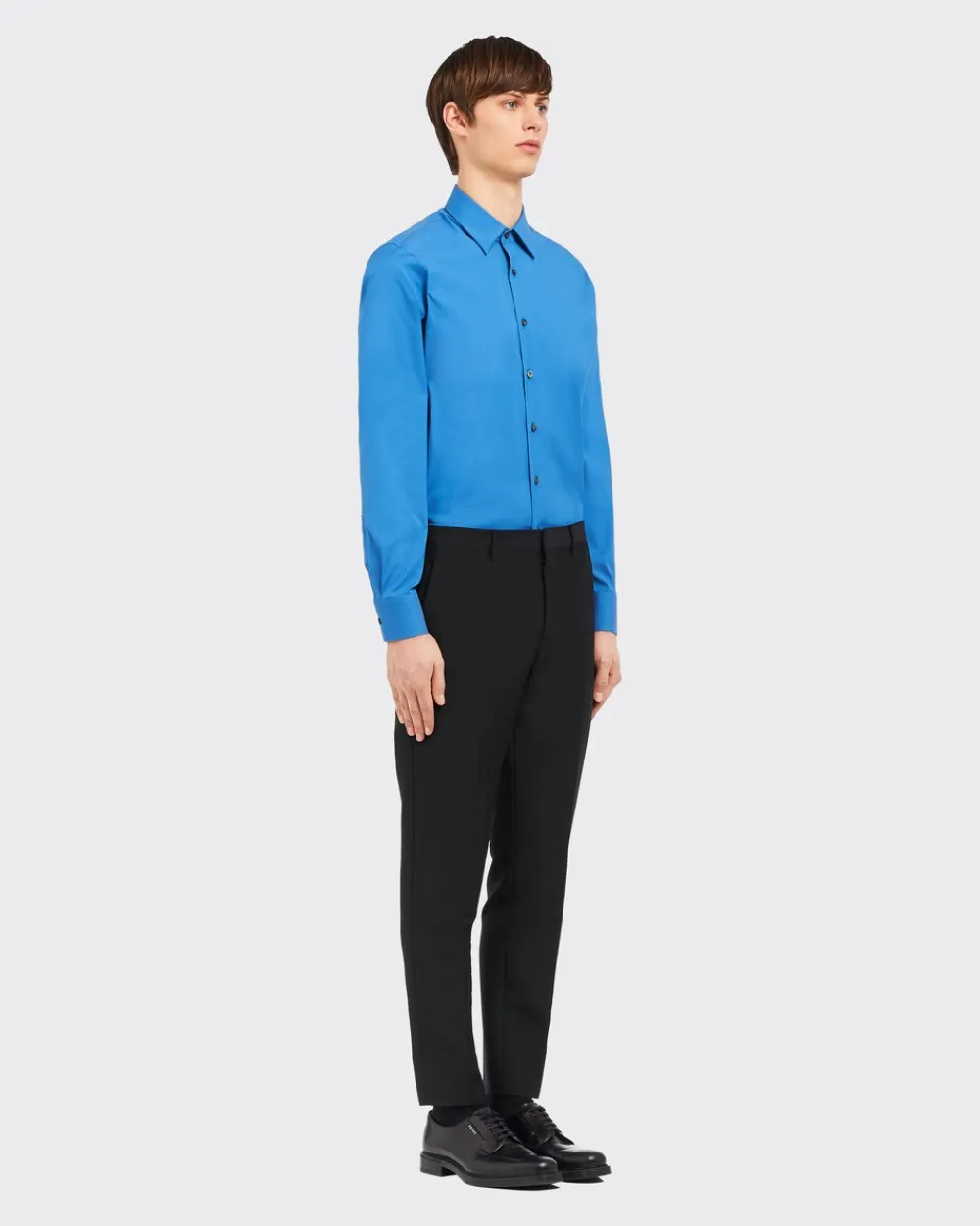 Hombre Prada CAMISAS^Camisa De Popelina Elástica
