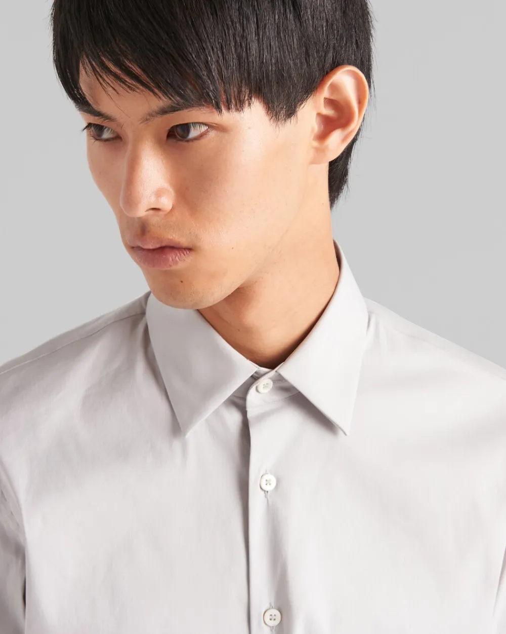 Hombre Prada CAMISAS^Camisa De Popelina Elástica