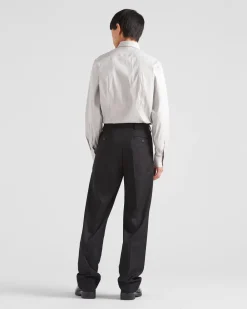 Hombre Prada CAMISAS^Camisa De Popelina Elástica