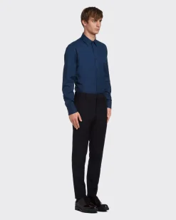 Hombre Prada CAMISAS^Camisa De Popelina Elástica