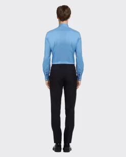 Hombre Prada CAMISAS^Camisa De Popelina Elástica