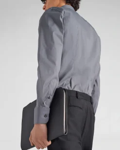 Hombre Prada CAMISAS^Camisa De Popelina Elástica