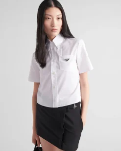 Mujer Prada CAMISAS Y TOPS^Camisa De Popelín