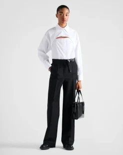Mujer Prada CAMISAS Y TOPS^Camisa De Popelín