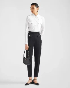Mujer Prada CAMISAS Y TOPS^Camisa De Popelín