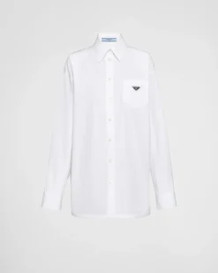 Mujer Prada CAMISAS Y TOPS^Camisa De Popelín