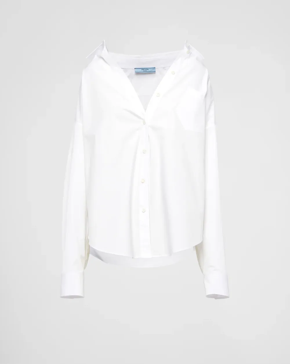 Mujer Prada CAMISAS Y TOPS^Camisa De Popelín Bordada