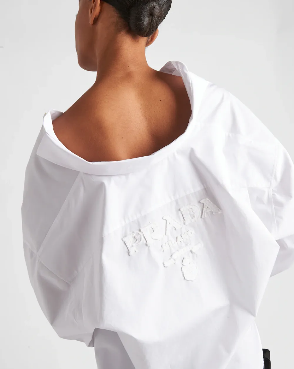 Mujer Prada CAMISAS Y TOPS^Camisa De Popelín Bordada