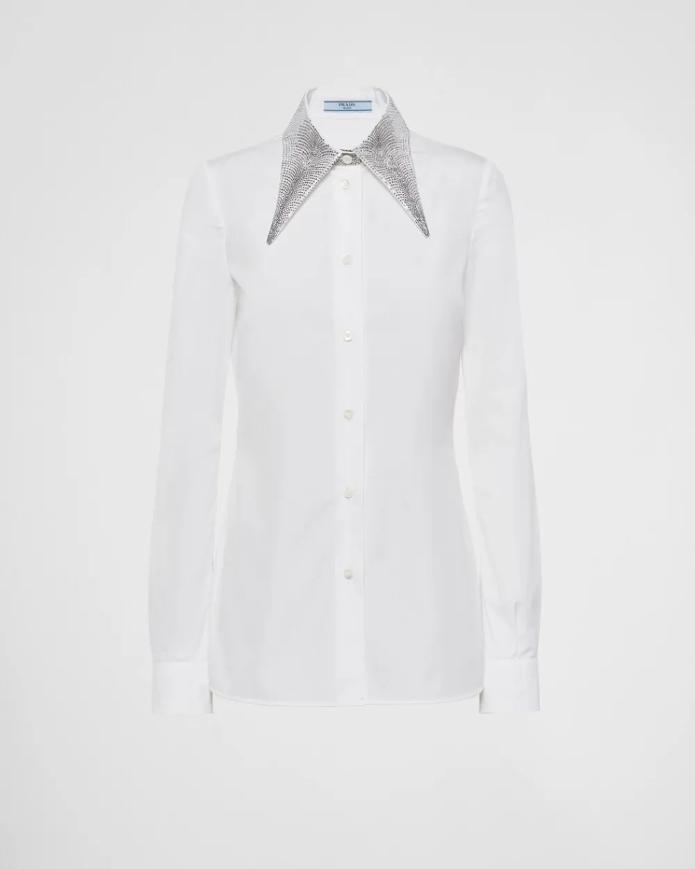 Mujer Prada CAMISAS Y TOPS^Camisa De Popelín Bordada