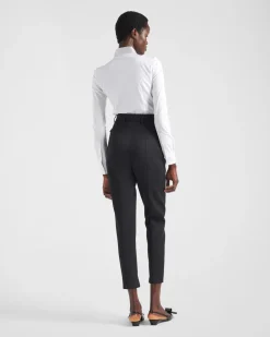 Mujer Prada CAMISAS Y TOPS^Camisa De Popelín Bordada