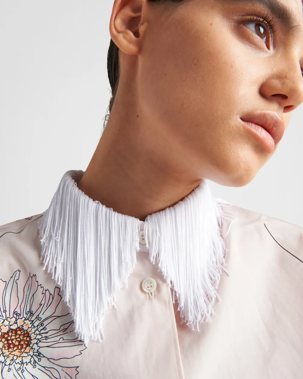 Mujer Prada CAMISAS Y TOPS^Camisa De Popelín Estampada