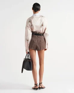 Mujer Prada CAMISAS Y TOPS^Camisa De Popelín Estampada