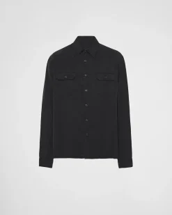 Hombre Prada CAMISAS^Camisa De Seda
