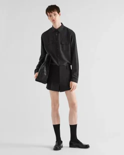 Hombre Prada CAMISAS^Camisa De Seda