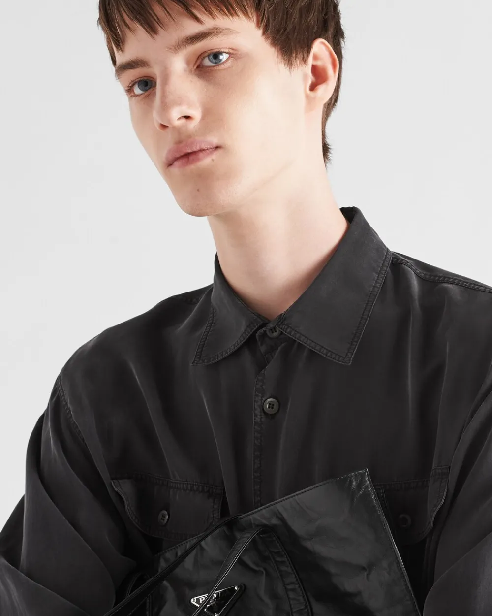 Hombre Prada CAMISAS^Camisa De Seda