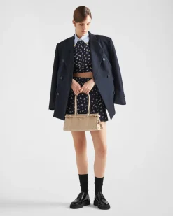 Mujer Prada CAMISAS Y TOPS^Camisa De Seda Con Estampado Jacquard