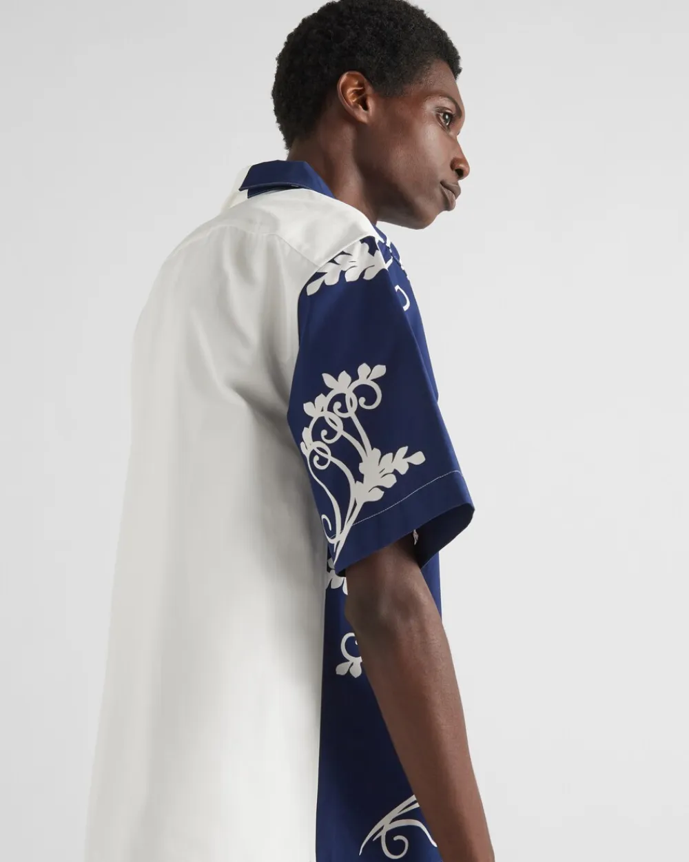 Hombre Prada CAMISAS^Camisa Double Match De Algodón