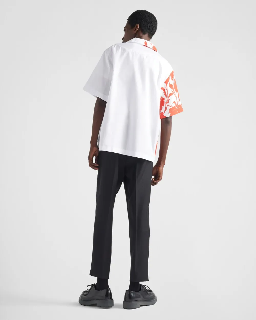 Hombre Prada CAMISAS^Camisa Double Match De Algodón