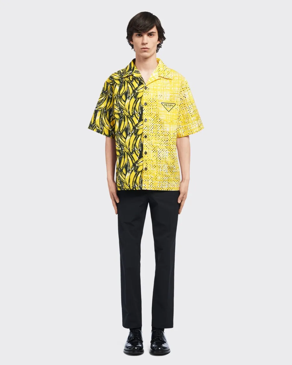 Hombre Prada CAMISAS^Camisa En Popelín Double Match