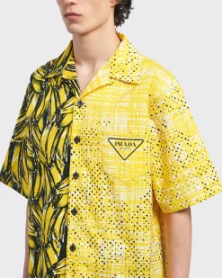 Hombre Prada CAMISAS^Camisa En Popelín Double Match