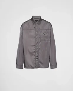 Prada COLECCIÓN MASCULINA^Camisa Extragrande De Re-nylon